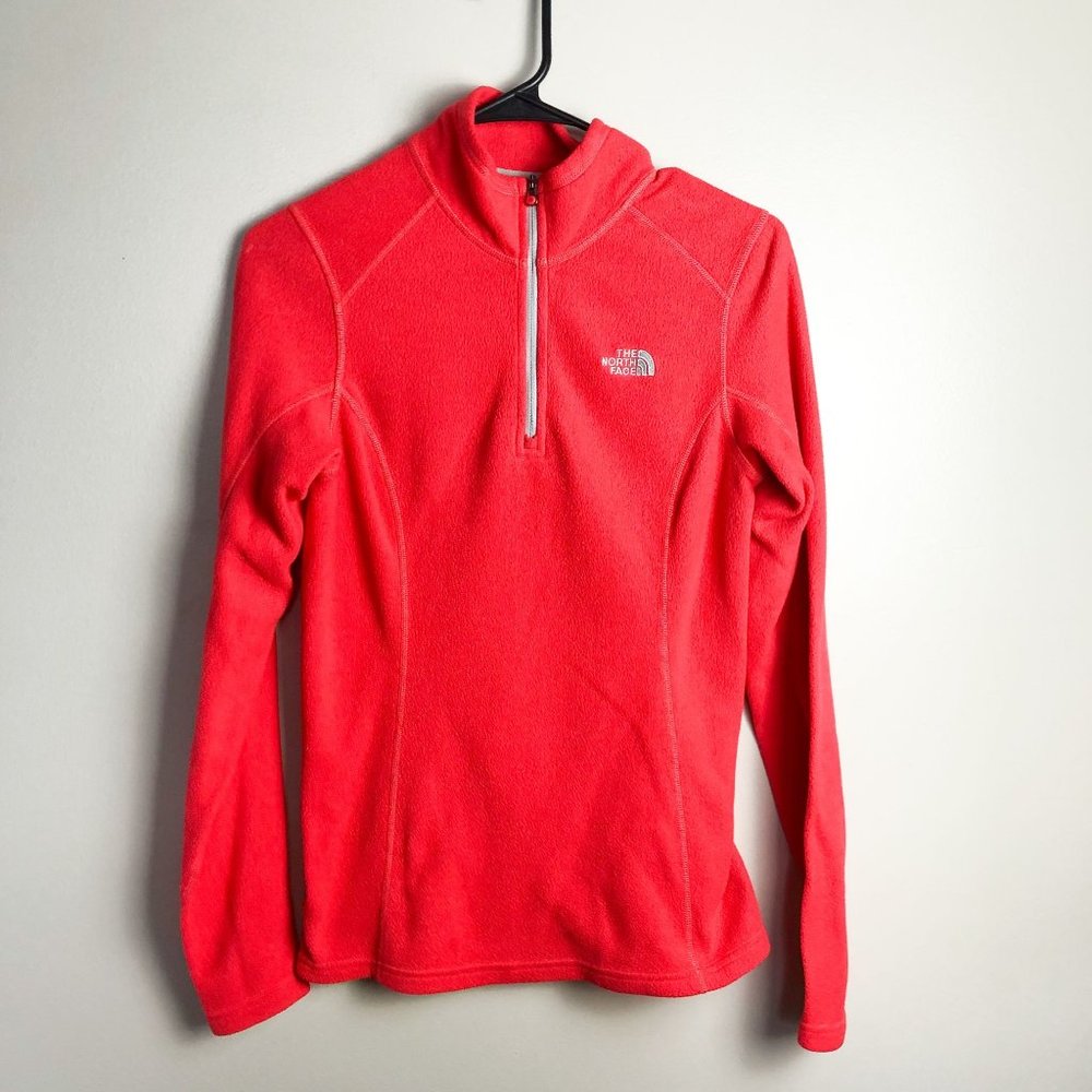 The North Face Women’s Red Quarter-Zip Fleece Pullover